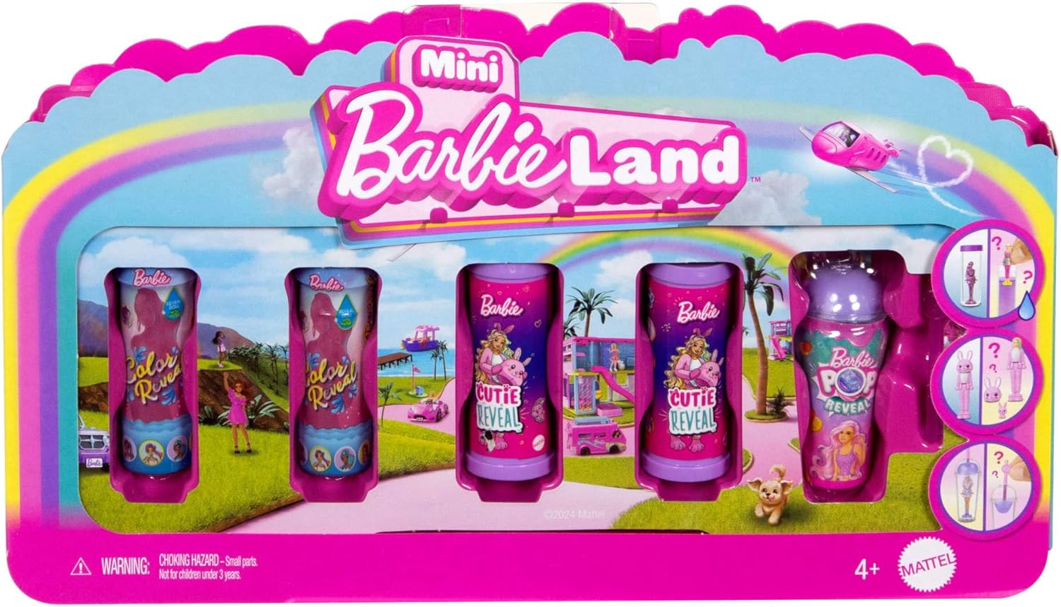 Barbie Mini BarbieLand Reveal Dolls 5-Pack, Bonecas de 1,5 polegadas c