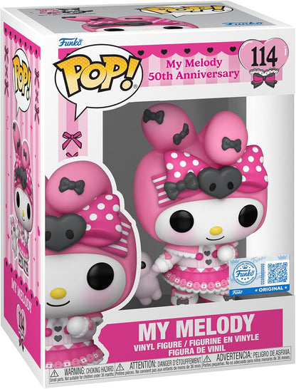 Funko Pop! Sanrio: Hello Kitty - (Kuromi + 20th) - My Melody - (Peças S) - Figura de vinil colecionável - Ideia de presente - Produtos oficiais - Brinquedos para crianças e adultos - Fãs de anime
