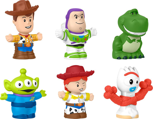 Fisher-Price Conjunto de figuras Little People Disney Pixar Toy Story para crianças em idade pré-escolar (a partir de 18 meses), JLM24