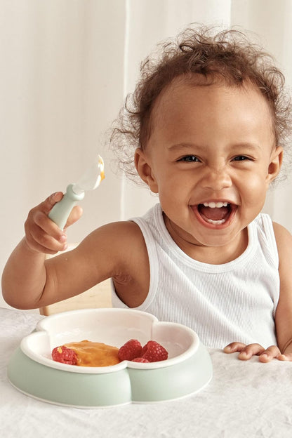 BabyBjörn Vajilla para bebé, 5 piezas, verde polvo