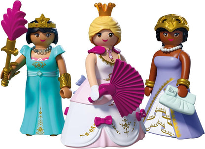 Playmobil | Princesa | Três Princesas | 3 Bonecas com Troca de Roupa e Acessórios | Estimula a Criatividade | Brinquedo de Princesa para Maiores de 4 Anos | 72055