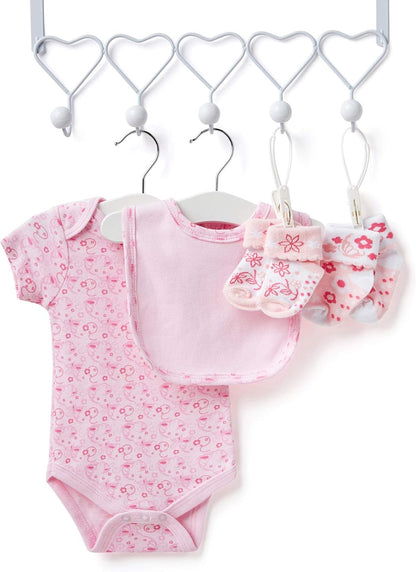 Cesta de presente para bebê recém-nascido - Caixas de lembrança embaladas à mão, urso de pelúcia macio, presente para bebê recém-nascido