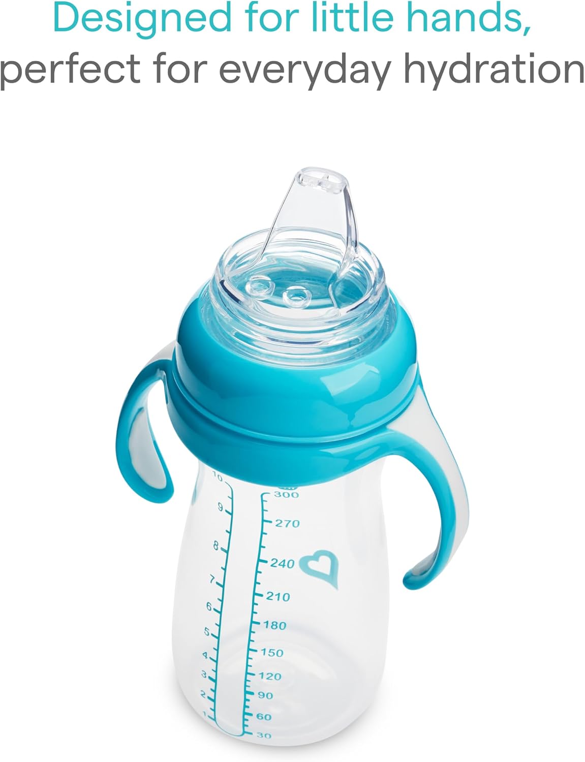 Munchkin Kit com 2 Copos de Transição Suave para Bebês | Garrafa Transparente | 296 ml | Azul/Verde