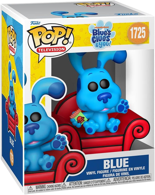 Funko Pop! Premium: Blues Clues - Azul com Sofá - Figura de Vinil Colecionável - Ideia para Presente - Produtos Oficiais - Brinquedos para Crianças e Adultos - Fãs de TV - Figura Modelo para Colecionadores e Exibição