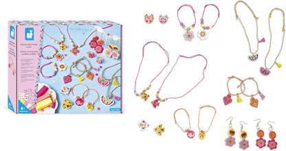 Janod - 16 Joias da Amizade para Criar - Amuletos de Argila Polímera Autocriáveis - Kit de Lazer Criativo - Estimula a Criatividade - Atividade Manual Infantil - A partir de 7 anos - J09186