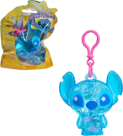 Just Play Disney Figura de encaixe Stitch Swirl-a-Stitch, 7,6 cm, de plástico, com líquido, miçangas coloridas e glitter. Brinquedo infantil para crianças a partir de 3 anos.