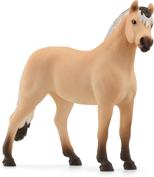 Schleich 13979 HORSE CLUB Estatueta de cavalo castrado Norwegian Fjord para maiores de 5 anos