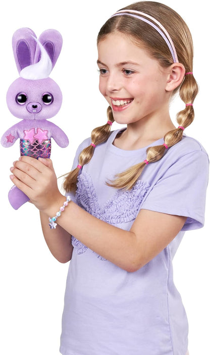 Pets Alive Furmaids da ZURU Sereia de Pelúcia Interativa com Luzes e Sons para Meninas (Coelhinho Roxo)