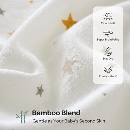 Momcozy Mantas para Recém-Nascidos de 0 a 3 Meses, com Fecho Silencioso, Fáceis de Usar para Pais de Primeira Viagem, Reduzem o Reflexo de Sobressalto, Pacote com 2, Wonder