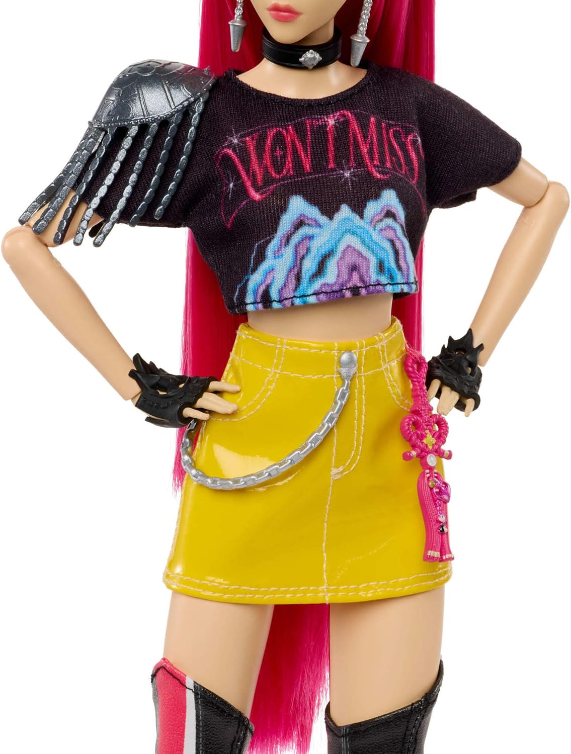 Mattel Boneca Fashion KPop Demon Hunters HUNTR/X Mira | Com o visual da performance "How It’s Done" e acessório de espada, inspirada no filme, JRN36