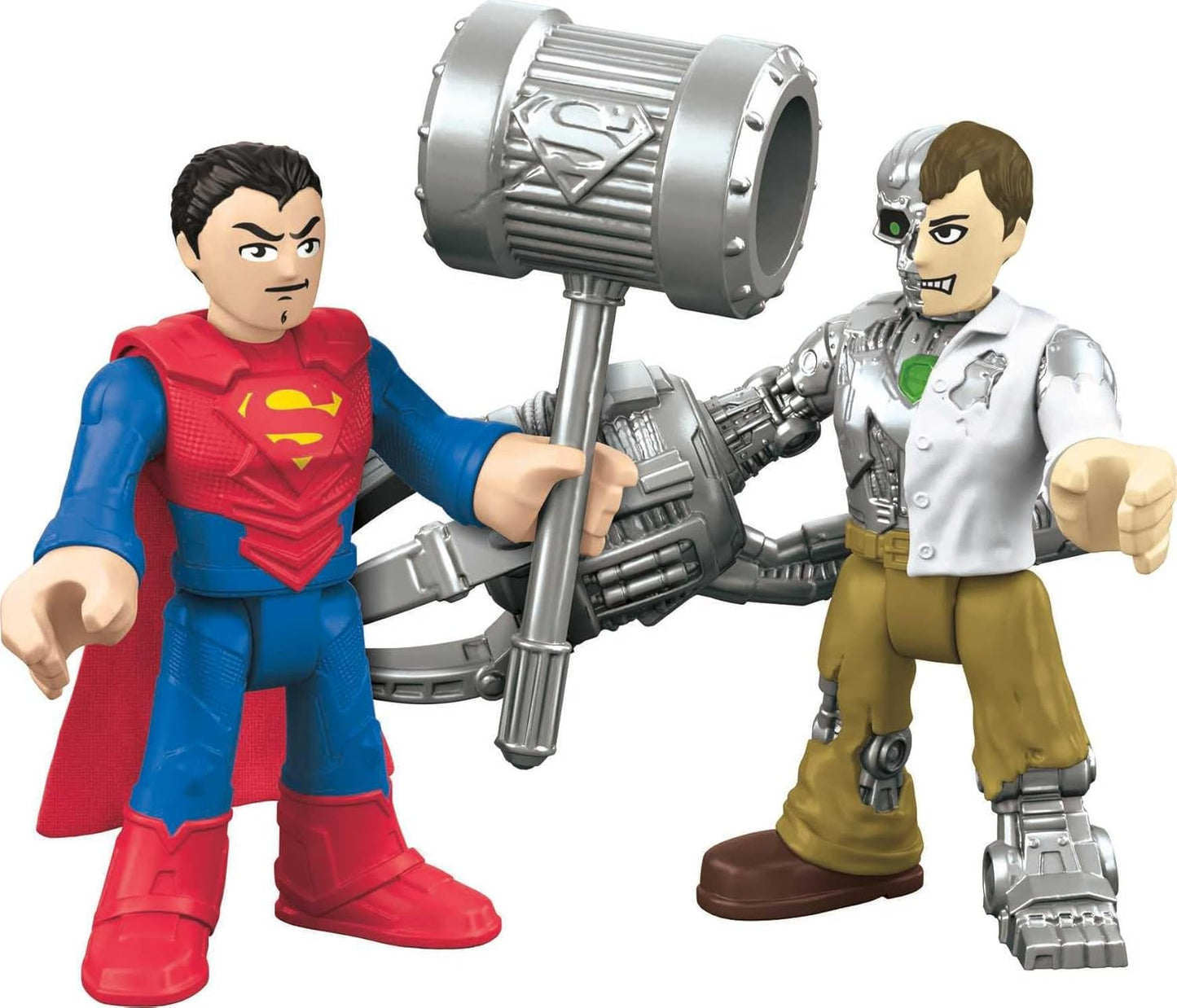 Fisher Price Brinquedo Imaginext da - DC Super Friends - Figura de Ação do Superman e Metallo