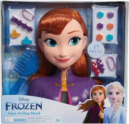 Disney - Cabeça de penteado básica da Anna de Frozen 2 (77-32810)