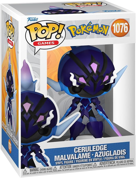 Funko Pop! Games: Pokémon - Ceruledge - Figura de vinil colecionável - Ideia para presente - Produtos oficiais - Brinquedos para crianças e adultos - Fãs de videogames - Figura modelo para colecionadores e exposição