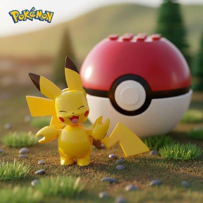 Mega Conjunto de Montagem Pokémon Construx Poké Bola de 16 Peças | Pikachu