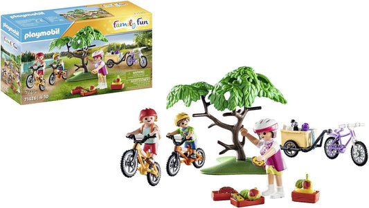 Playmobil 71426 Passeio de mountain bike divertido para toda a família, brinquedo ao ar livre e dramatização imaginativa, conjuntos adequados para crianças de 4 anos ou mais