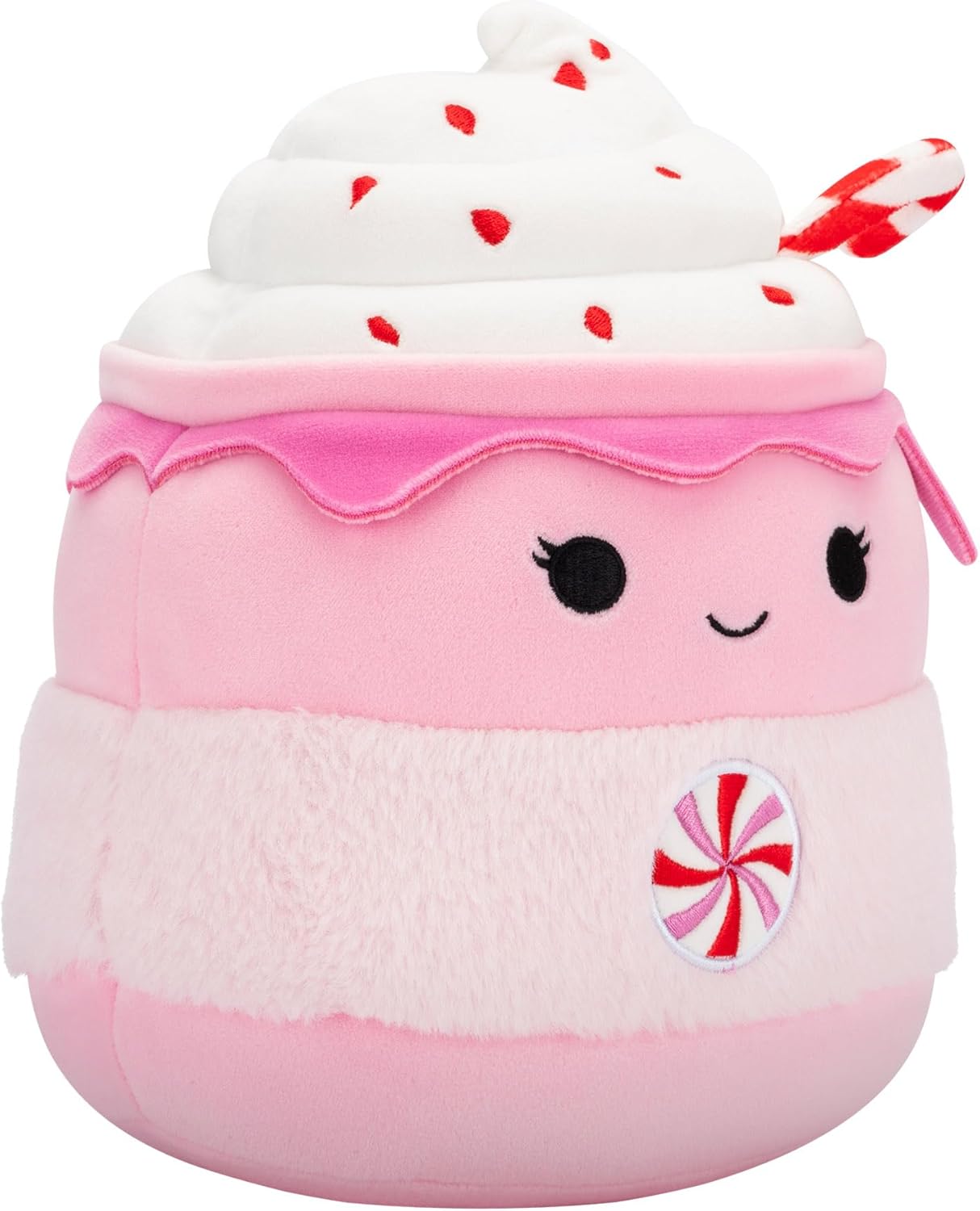 Squishmallows Original 7,5 polegadas Ethel the Pink Candy Cane Chocolate Quente