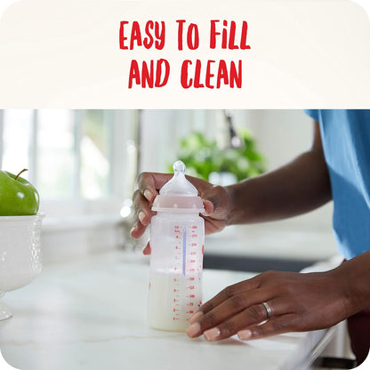 NUK Conjunto de Mamadeiras Perfect Start First Choice+ | 0-6 Meses | 4 Mamadeiras Anticólicas, Chupeta, Escova para Mamadeira e Mais | Livre de BPA | 10 Unidades