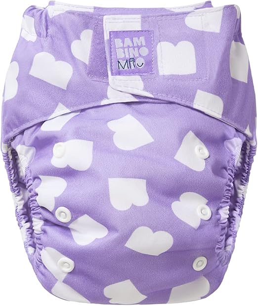 Bambino Mio, fralda reutilizável revolucionária - fralda ecológica sustentável, lavável e sem produtos químicos, de recém-nascido a criança (Bam)