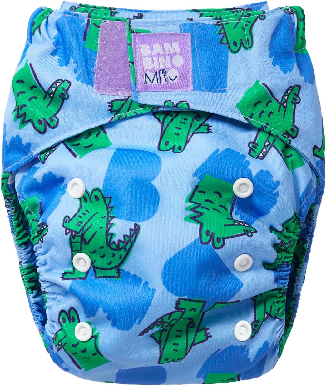 Bambino Mio, fralda reutilizável revolucionária - fralda ecológica sustentável, lavável e sem produtos químicos, de recém-nascido a criança (Snap)