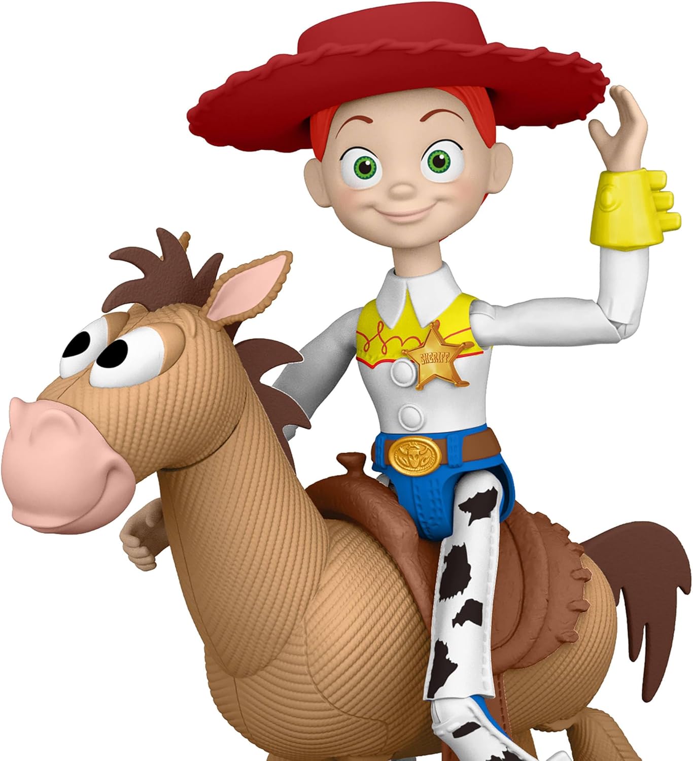 Mattel Disney e Pixar Toy Story 5 – Jessie e Bala no Alvo | Conjunto com 2 Bonecos de Ação (Escala de Brincar / 18 cm), Articulados, Chapéu de Cowboy Removível – JKV21