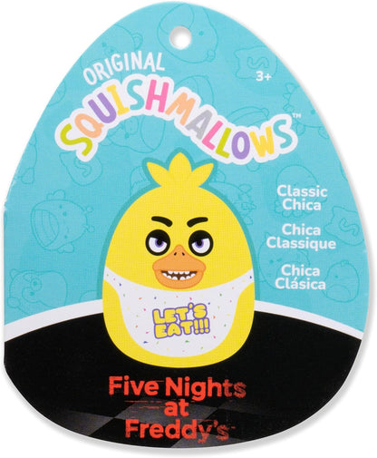 Squishmallows Original Five Nights at Freddy’s – Chica Clássica de 8 Polegadas – Pelúcia Oficial Ultrasoft da Jazwares