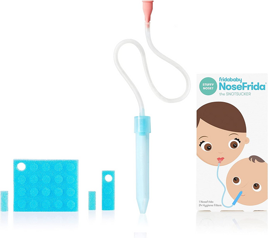 Frida Baby DermaFrida The FlakeFixer The 3-Step Cradle Cap System, White & Baby Nasal Aspirator NoseFrida The SnotSucker with 20 Extra Hygiene Filters by Frida Baby