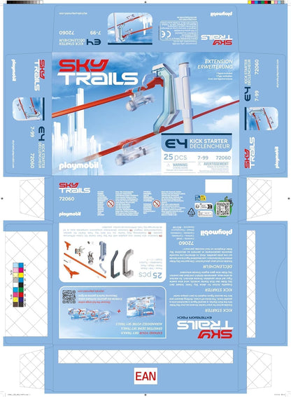 Sky Trails no céu | Chute inicial | Doppelstart automático para sequências paralelas | Crianças perfeitas para crianças a partir de 7 anos | 72060