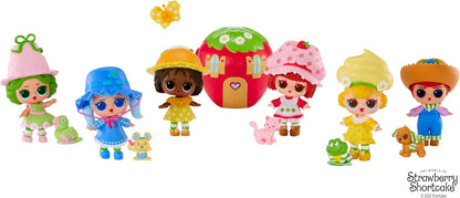L.O.L. Surprise! Loves Strawberry Shortcake Tots – Bonecas colecionáveis com 7 surpresas, incluindo pet, roupas, sapatos, chapéu e um playset de casa de morango que se transforma; modelos variados
