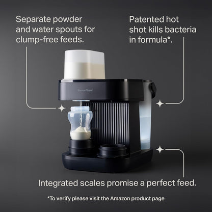 Tommee Tippee Perfect Prep Pro, máquina de preparar fórmula infantil em pó e mamadeiras com filtro de água antibacteriano e suporte personalizado por aplicativo.