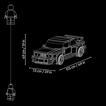 LEGO Brinquedo Speed Champions BMW M3 (E30) – Kit de Modelo com Minifigura de Piloto Colecionável – Ideia de Presente de Aniversário para Meninos a partir de 9 Anos e Fãs de Automobilismo – 77263