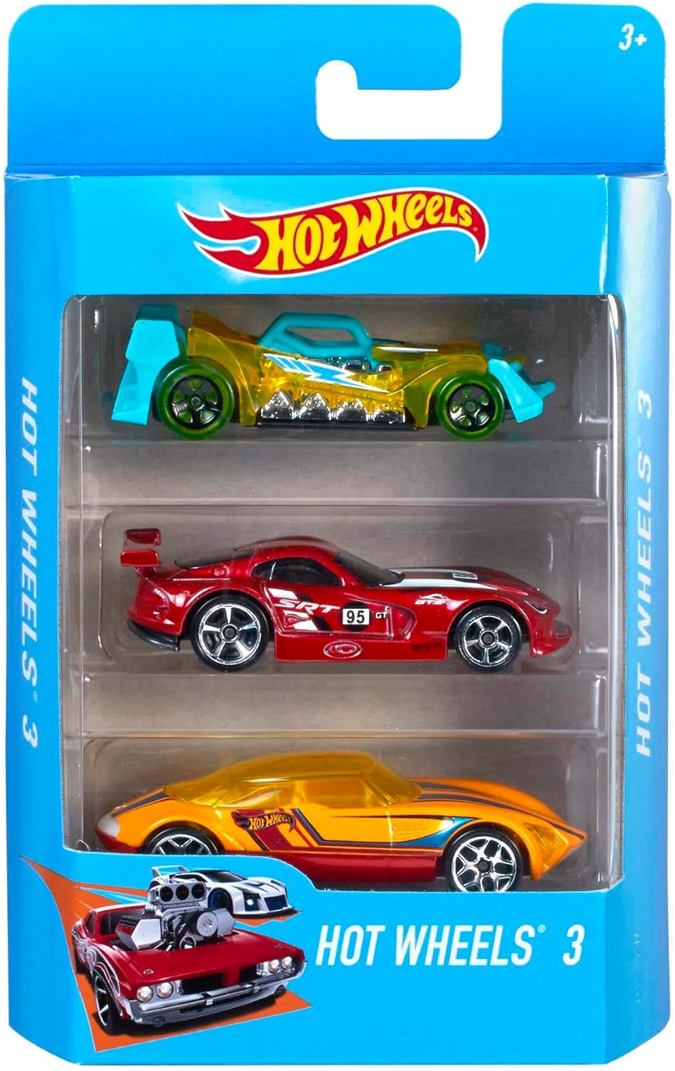 Hot Wheels Carro básico, carro Hot Wheels em escala 1:64 para crianças e colecionadores, veículos modernos e clássicos para brincar ou exibir, carros de brinquedo de plástico e fundidos - 05785
