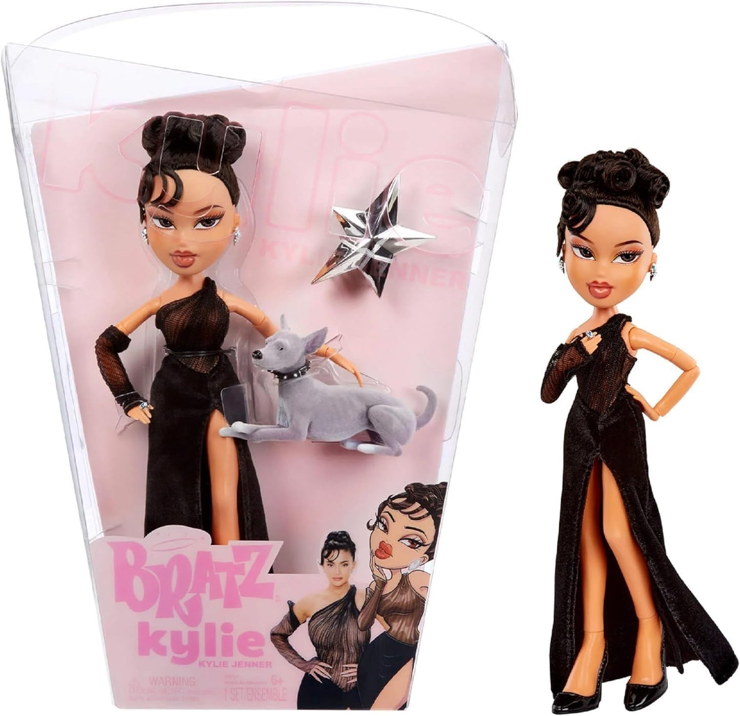 Bratz x Kylie Jenner - Day Fashion Doll - Boneca colecionável com roupa diurna, acessórios e pôster - Para crianças e colecionadores com mais de 6 anos