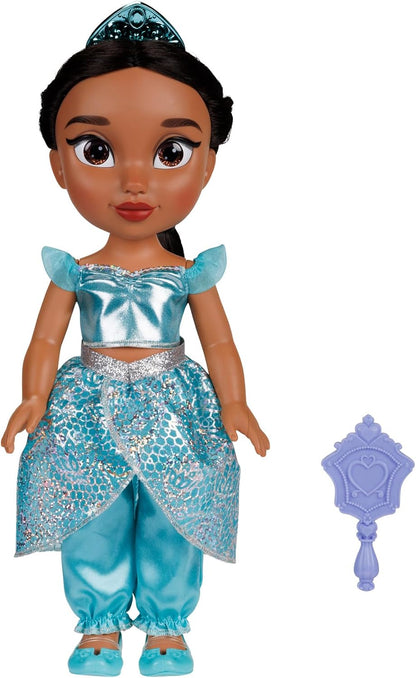 Disney Boneca Princess My Friend Jasmine 35 cm – Disney 100 Anos de Magia, Traje Platinum