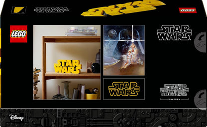 LEGO Star Wars 75407 Logotipo Star Wars em Peças - Conjunto de Construção Colecionável para Adultos - Kit de Modelo Icônico da Cultura Pop - Peça de Exibição para Casa ou Escritório - Ideia de Presente para Fãs Adultos e Adolescentes