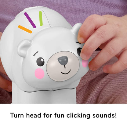 Brinquedo Fisher-Price Baby: Urso Polar Engatinhando, Veículo de Atividades com Tema Animal e Detalhes Sensoriais para Bebês a partir de 9 Meses, JDL63