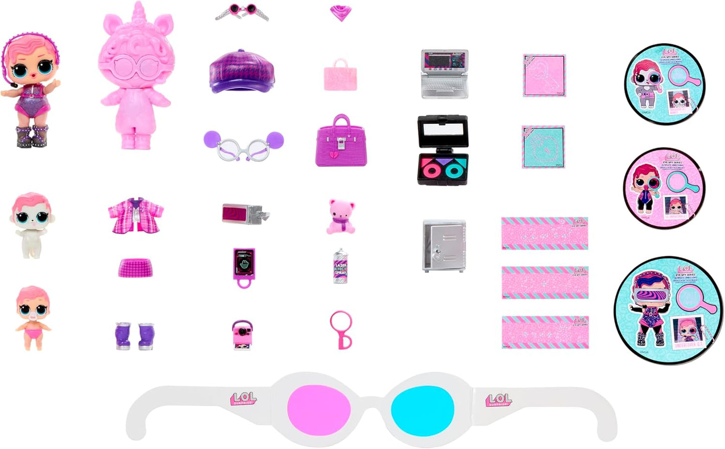 L.O.L. Surprise! Série Eye Spy: Unboxing Definitivo - Inclui 3 bonecas exclusivas, embalagem gigante em formato de cadeado e mais de 40 surpresas para revelar!