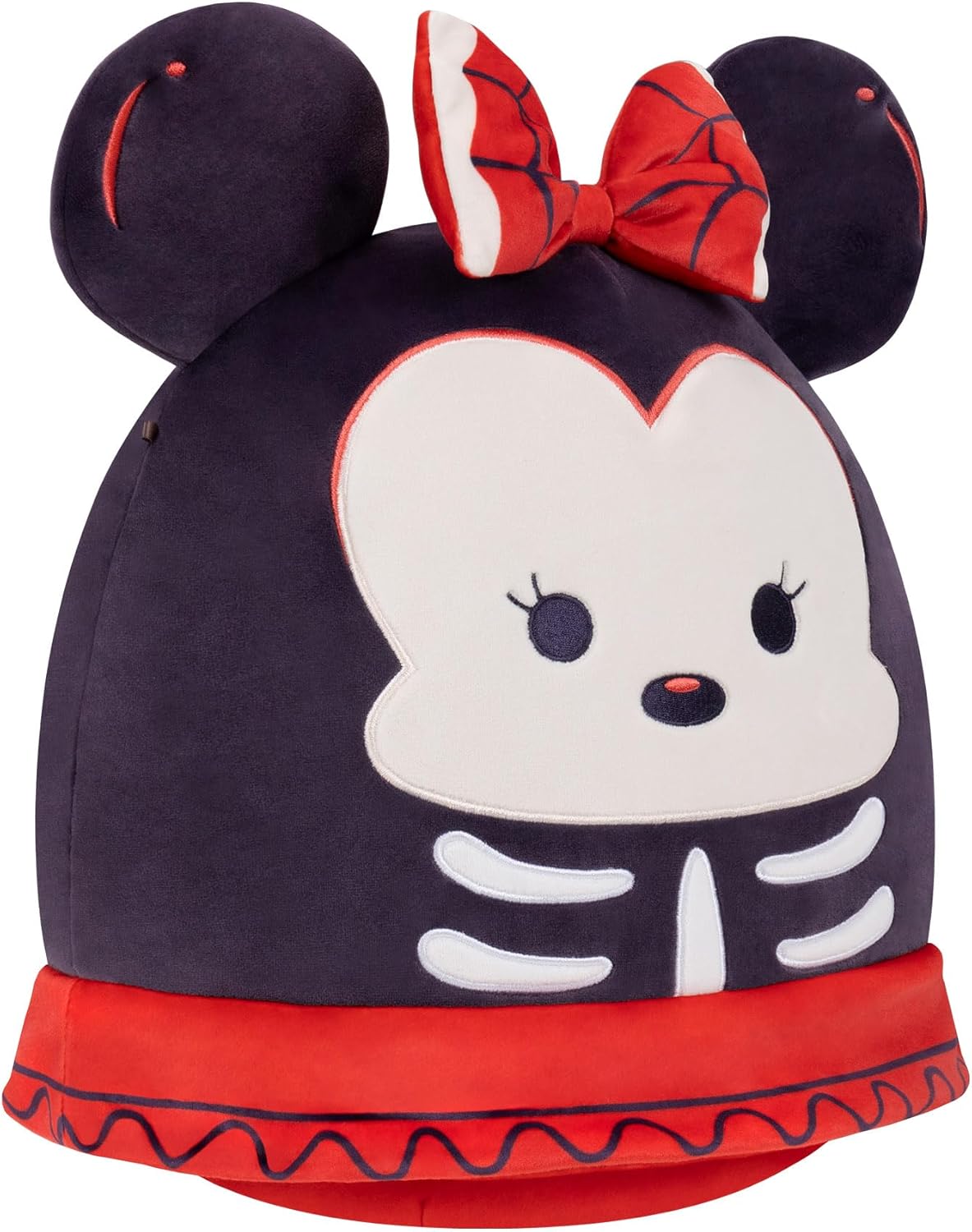 Squishmallows Original Minnie Mouse Esqueleto da Disney de 20 cm – Pelúcia Oficial de Halloween da Jazwares (Pequena)