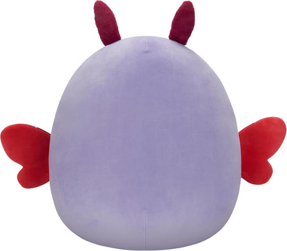 Squishmallows SQCR05497 Sandrine de 20 polegadas The Lavender Moth, multicolor
