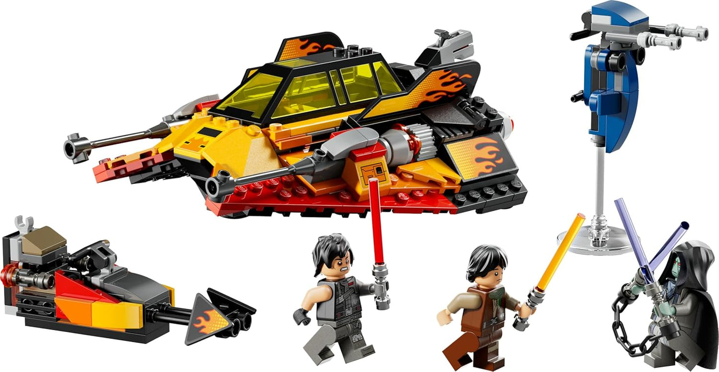 LEGO Star Wars 75414 The Force Burner Snowspeeder - Brinquedo de construção com 3 minifiguras com sabres de luz e uma moto speeder - Presente para meninos a partir de 7 anos e fãs de Reconstruir a Galáxia