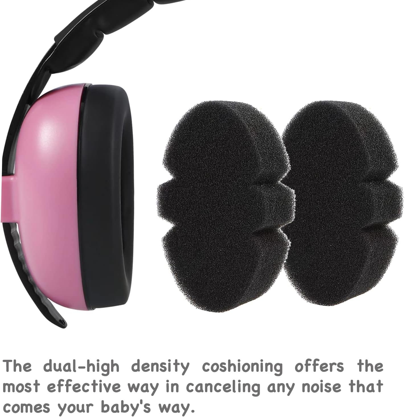 PandaEar Protetores auriculares infantis para bebês e crianças - Fones de ouvido com cancelamento de ruído para bebês e crianças - Protetores auriculares para autismo,