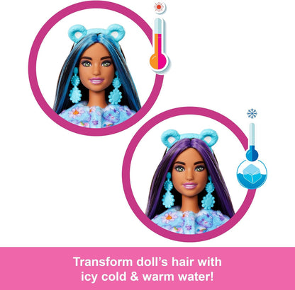 Barbie Cutie Reveal Ursinhos Carinhosos com Boneca e Acessórios, Série 2 Ursinho Sonho Brilhante com 10 Surpresas, Incluindo Mudança de Cor e Mini Ursinho, JFV61