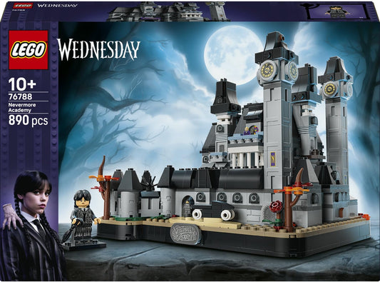 LEGO Wednesday – Academia Nevermore 76788 | Brinquedo para meninas e meninos a partir de 10 anos, kit de montar da escola, 3 figuras e acessórios, decoração para quarto infantil, presente...