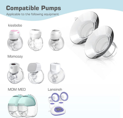 Diafragma de silicona compatible con Momcozy S9/S12/S9pro/S12pro, extractor de leche portátil, válvula general de pico de pato y accesorios de diafragma de silicona (juego de 2 piezas)