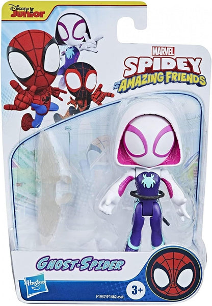 SPIDEY AND HIS AMAZING FRIENDS  Figura de ação Marvel O Homem-Aranha e os Grandes Amigos Mulher Aranha em escala de 15 cm de altura com 1 acessório para crianças a partir de 3 anos