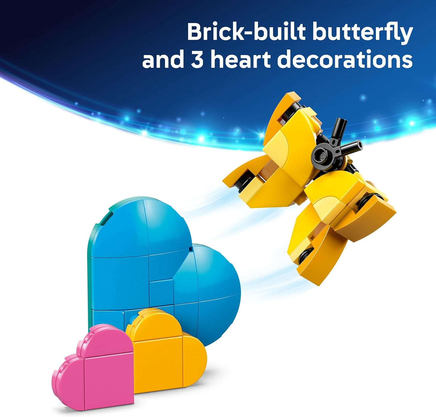 LEGO | Disney Angel - Brinquedo de Construção Lilo & Stitch - Figura de Exibição Construída com Peças, 3 Balões de Coração e uma Borboleta - Presente para Meninas e Meninos a partir de 9 Anos e Fãs Adultos - 43257