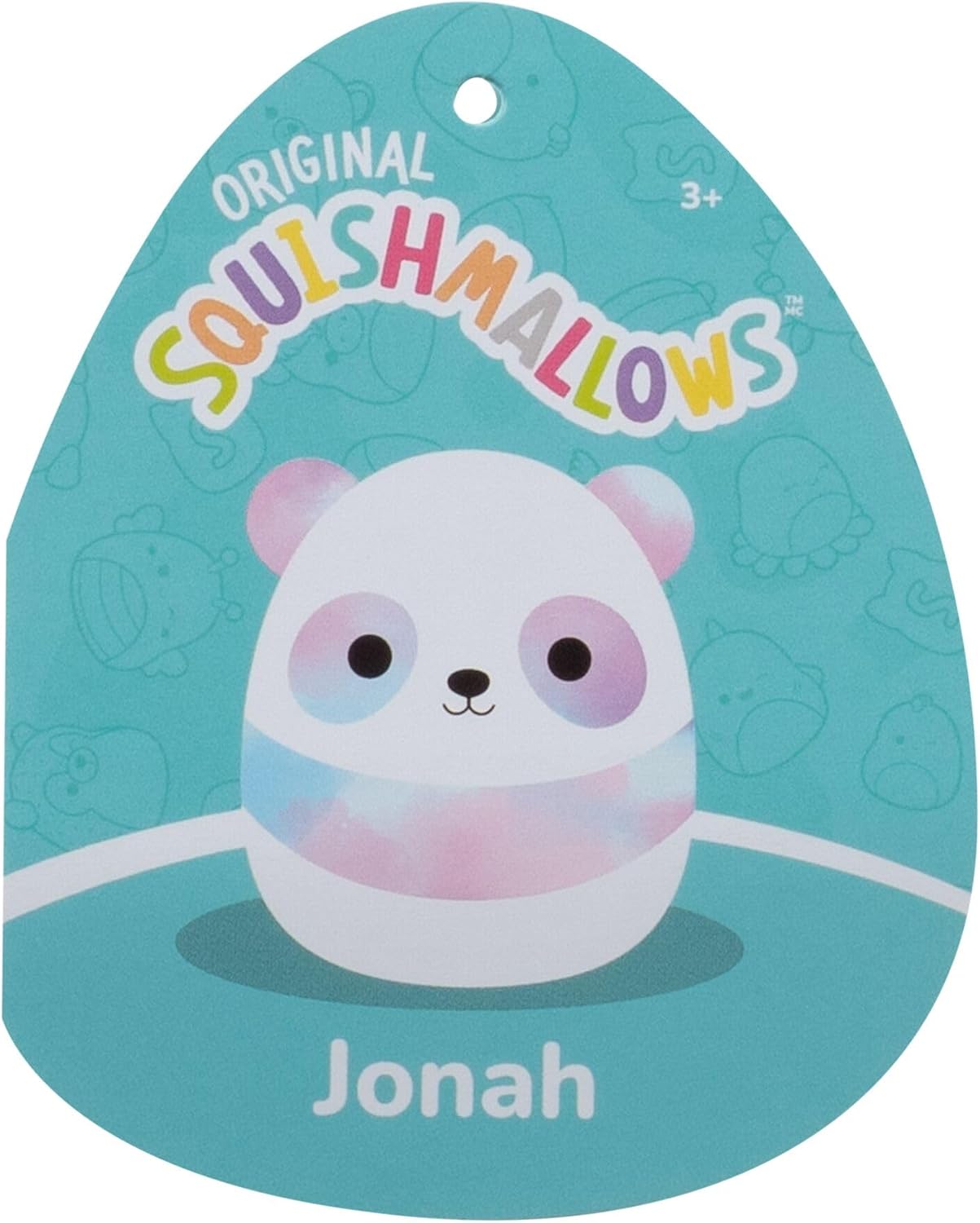 Squishmallows Original de 12 polegadas – Jonah, o Panda Tie-Dye Roxo e Rosa | Pelúcia Oficial Jazwares (Tamanho Médio)