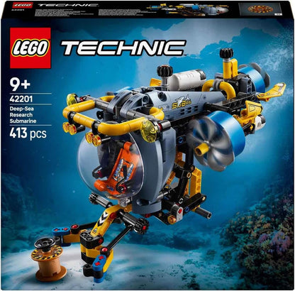 LEGO Brinquedo submarino Technic Deep-Sea Research - Conjunto de veículos com hélices giratórias, tanques de ar e uma cabine para brincadeiras imaginativas - Presente de aniversário para meninos e meninas com mais de 9 anos