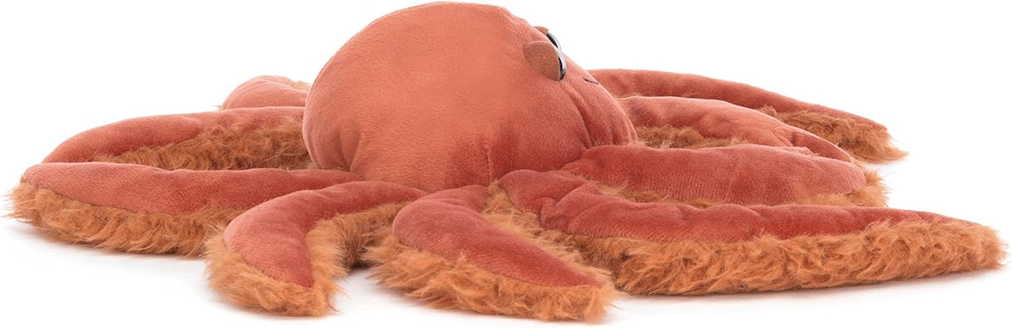 Jellycat Decoração de pelúcia colecionável Spindleshanks Orange Crab