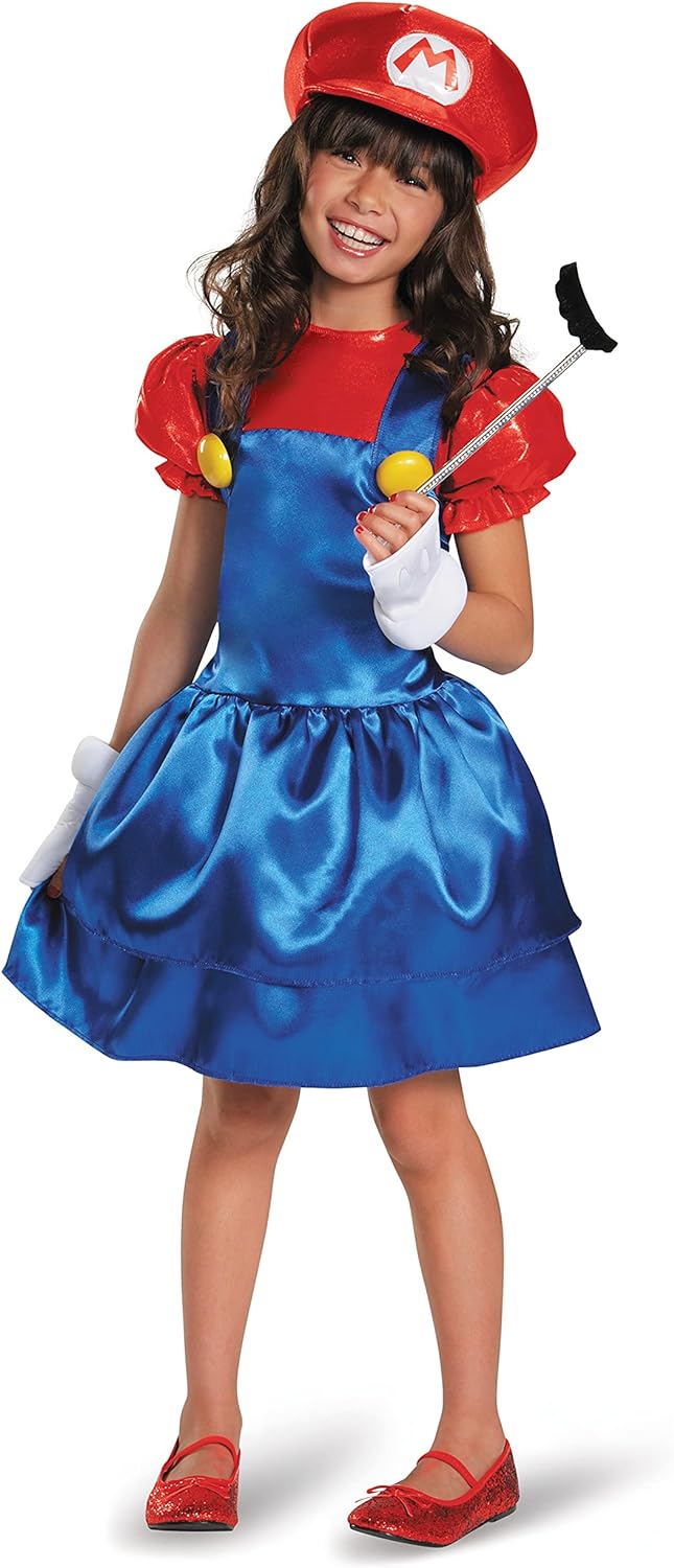 DISGUISE Falda de Disfraz de Super Mario para Niña, Rojo, M