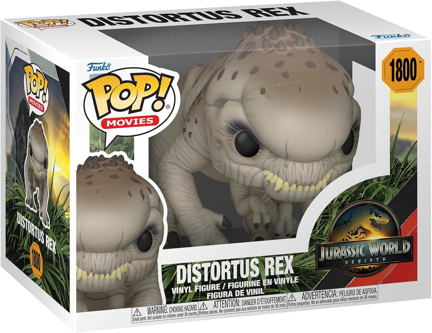 Funko Pop! Filmes: Jurassic World: Rebirth - Distortus Rex - Figura de vinil colecionável - Ideia para presente - Produtos oficiais - Brinquedos para crianças e adultos - Fãs de cinema - Figura modelo para colecionadores